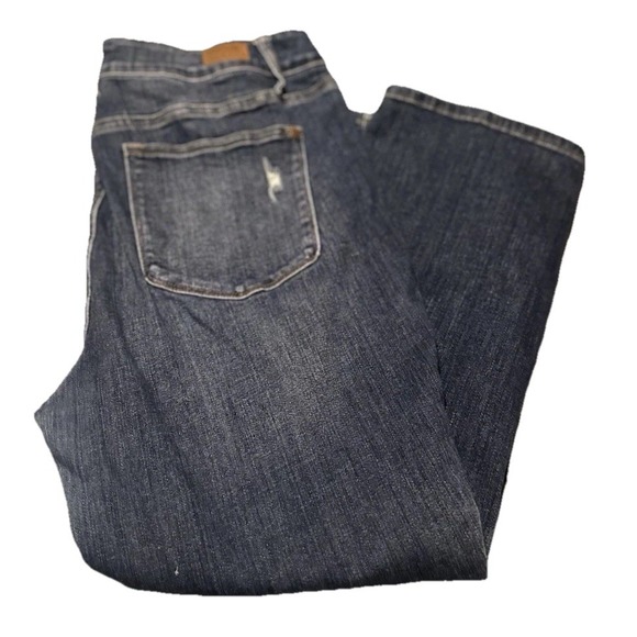 Judy Blue High Rise Distressed Straight Jean Stretch Plus Size 18W - Picture 2 of 9